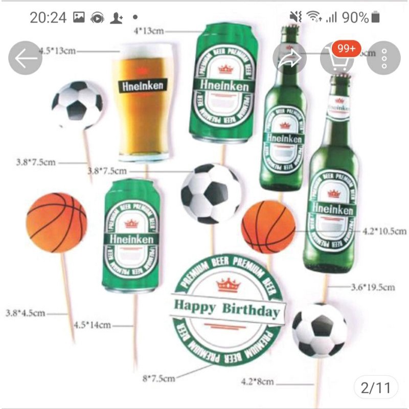 SET THẺ CẮM GIẤY BIA KEN XANH