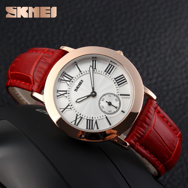 [ xả kho ] ĐỒNG HỒ NỮ SKMEI 1083, DÂY DA CAO CẤP, KIỂU DÁNG SANG TRỌNG