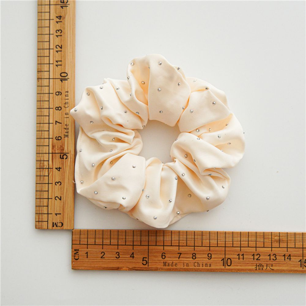 Dây buộc tóc vải lụa satin mềm co giãn màu trơn phong cách Hàn Quốc sang trọng dành cho nữ