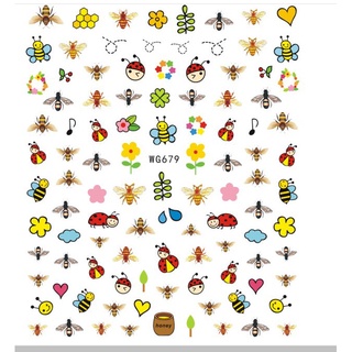 sticker mã mới hình con ong...