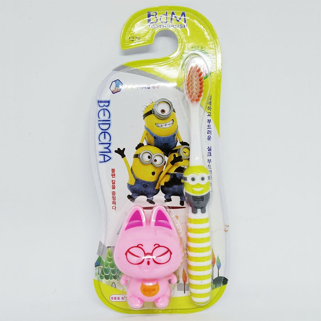 Bàn Chải Đánh Răng Hình Minions Cho Bé Yêu BEIDEMA Hàn Quốc