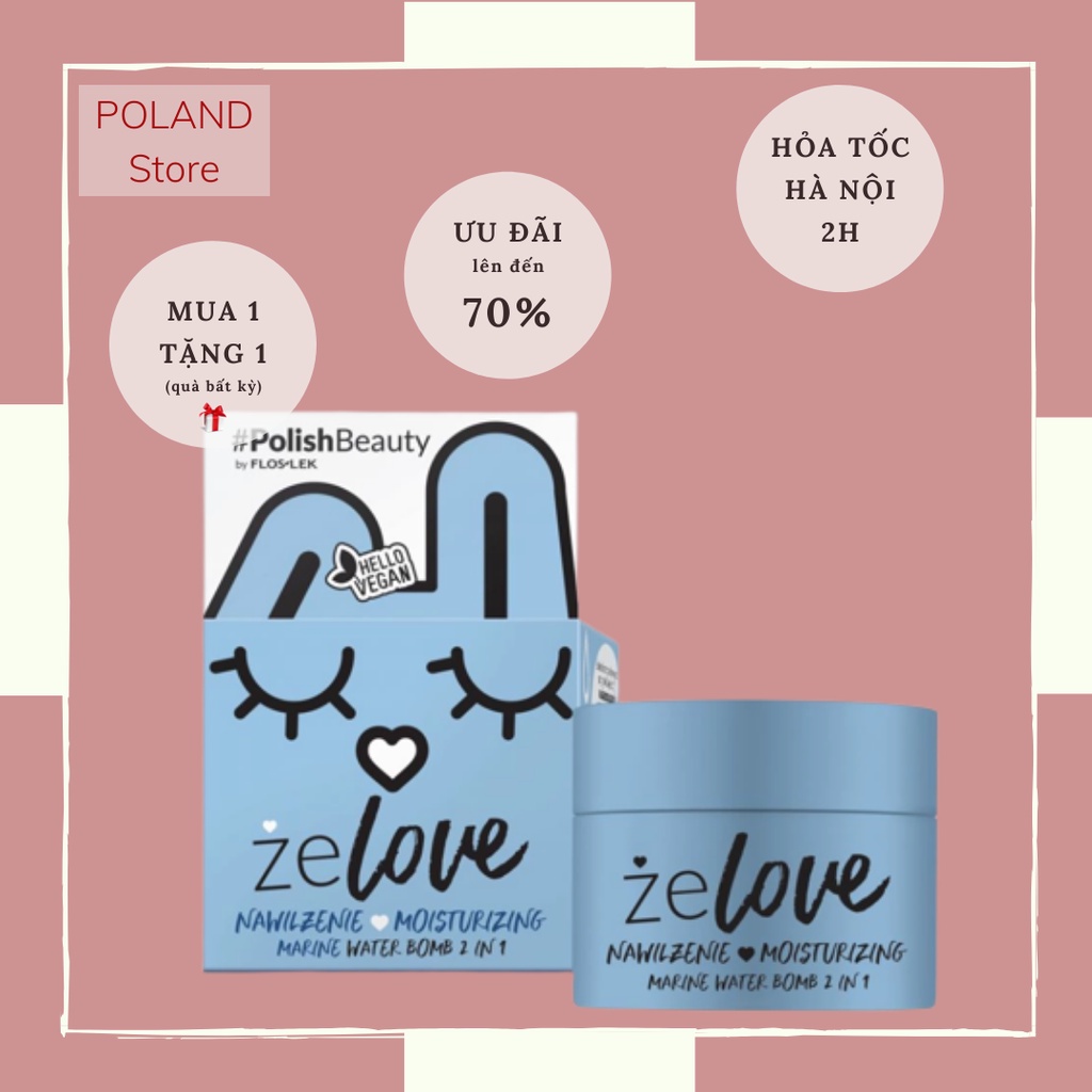 Kem dưỡng phục hồi cấp nước Zelove FLOSLEK làm dịu và tái tạo làn da mới 50g kèm xịt khoáng mát da tức thì
