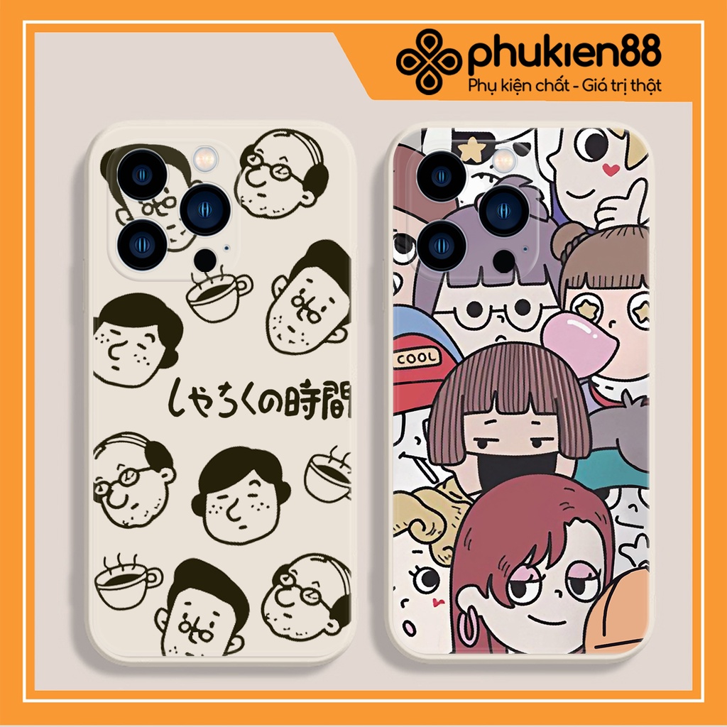 Ốp lưng ip People cạnh vuông 6/6plus/6s/6splus/7/7plus/8/8plus/x/xr/xs/11/12/13/pro/max/plus/promax