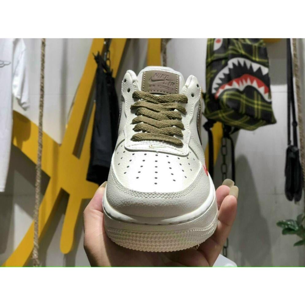 Giày Sneaker AF1 custom Vệt nâu chất lượng nguyên bản MSN2371