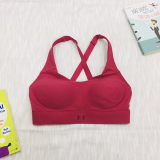 Áo tập bra, tập gym, tập yoga hiệu màu hồng, hàng VNXK xịn (2hand) size 50kg đổ lại, mút ngực may cố định vào áo