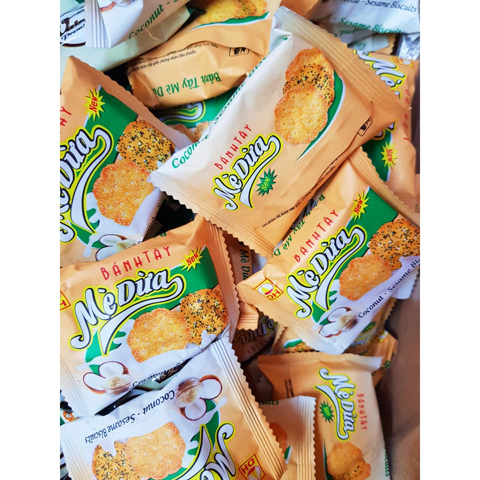 Bánh Quy Mè Dừa - Vị Dừa Mè Kết Hợp - 100G / 250G / 500G
