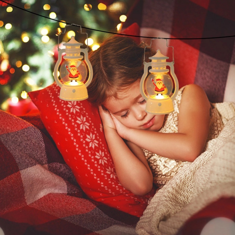 Đèn Dầu Bóng LED Trong Suốt Hình Ông Già Noel Cổ Điển Sáng Tạo Trang Trí Nhà Cửa / Tiệc Tùng