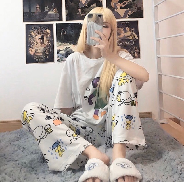 Quần cartoon ulzzang - quần dài hoạt hình unisex dáng rộng ống suông - Quần hoạ tiết hình thú (Video + Ảnh thật) | BigBuy360 - bigbuy360.vn