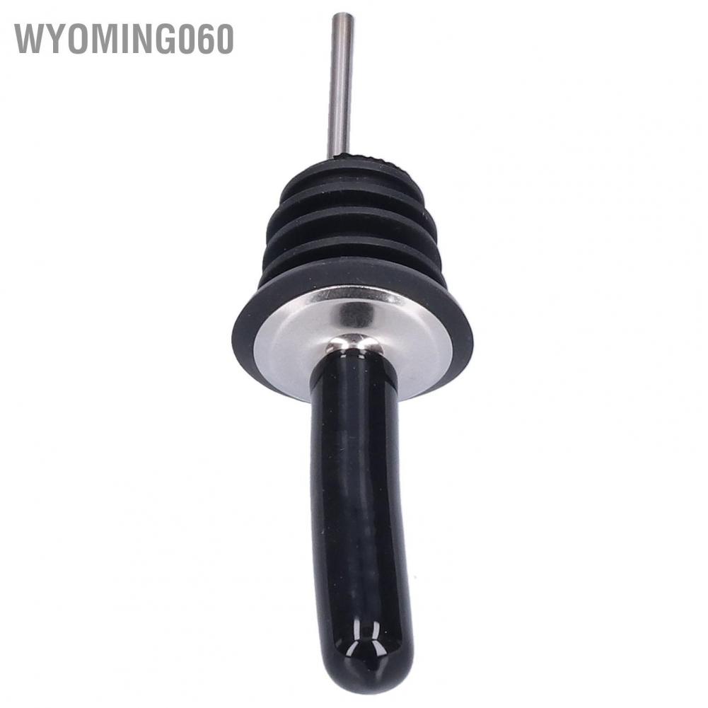 Wyoming060 Stainless Steel Wine Pourer Portable Food Grade TPE Stopper for Home Restaurant