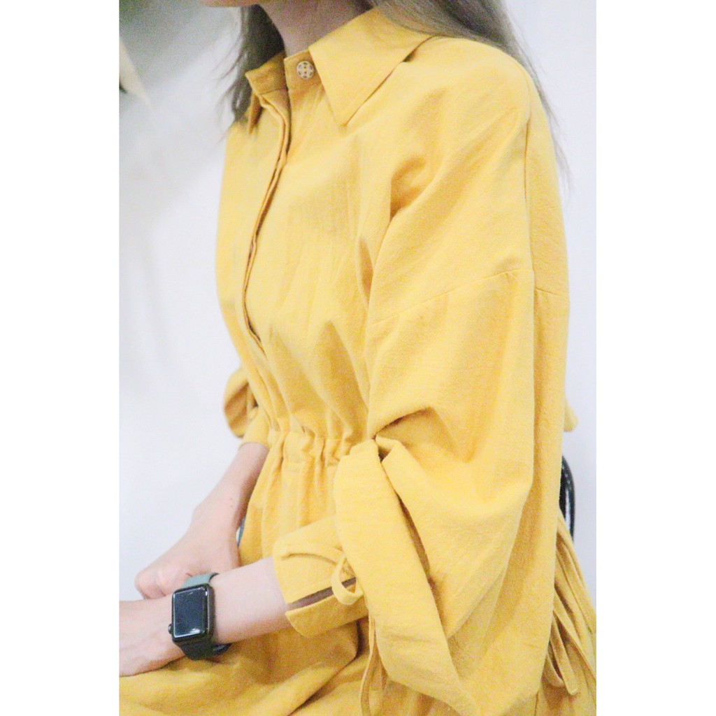 Đầm công sở rút dây eo DOKESI  - Margaret Dress