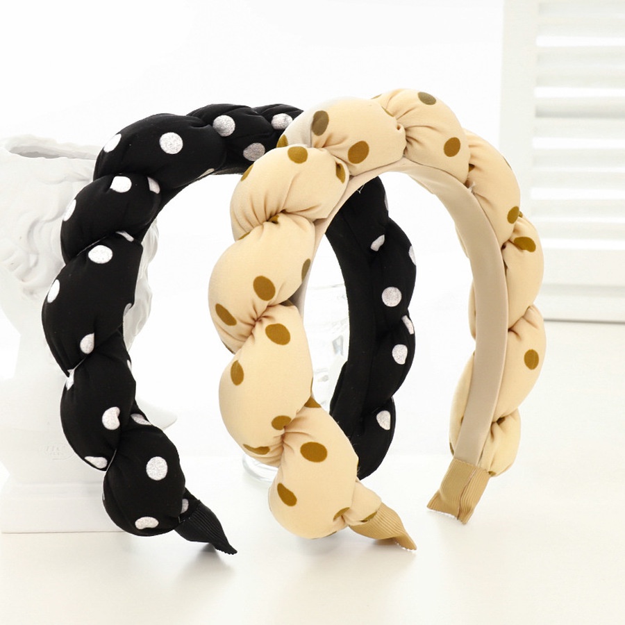 Băng Đô Cài Tóc Họa Tiết Chấm Bi Thời Trang Hàn Quốc Cho Nữ