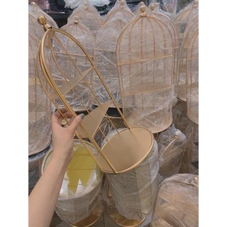 kệ lồng chim đựng mĩ phẩm bánh kẹo