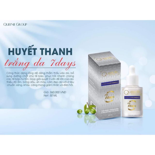 HUYẾT THANH 7 DAYS QUEENIE SKIN [TẶNG SON]