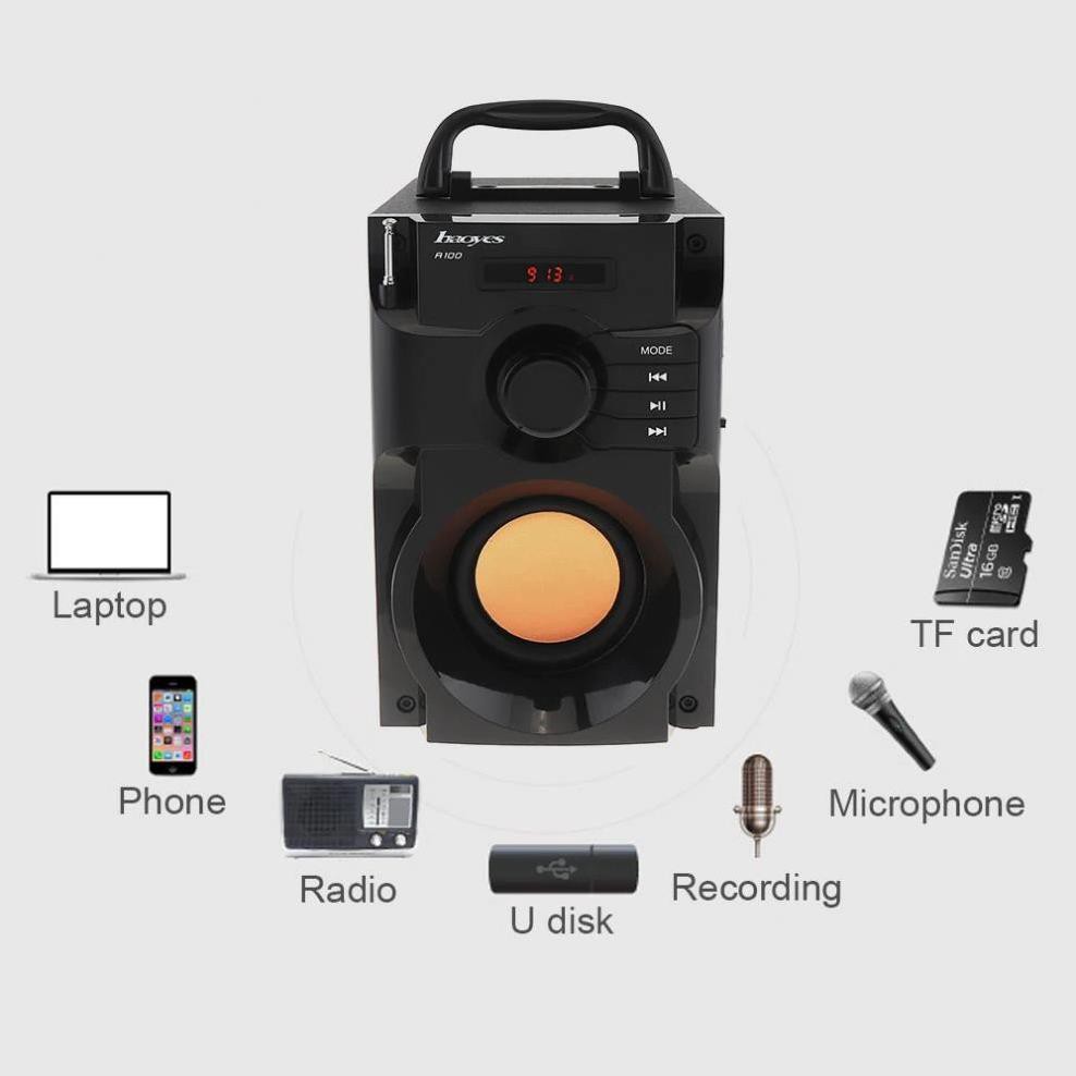 ⭐Loa bluetooth công suất lớn siêu Bass HAOYES RS  A100 ⭐ chất lượng âm thanh siêu đỉnh nhất tầm giá ⭐ Hàng chính hãng