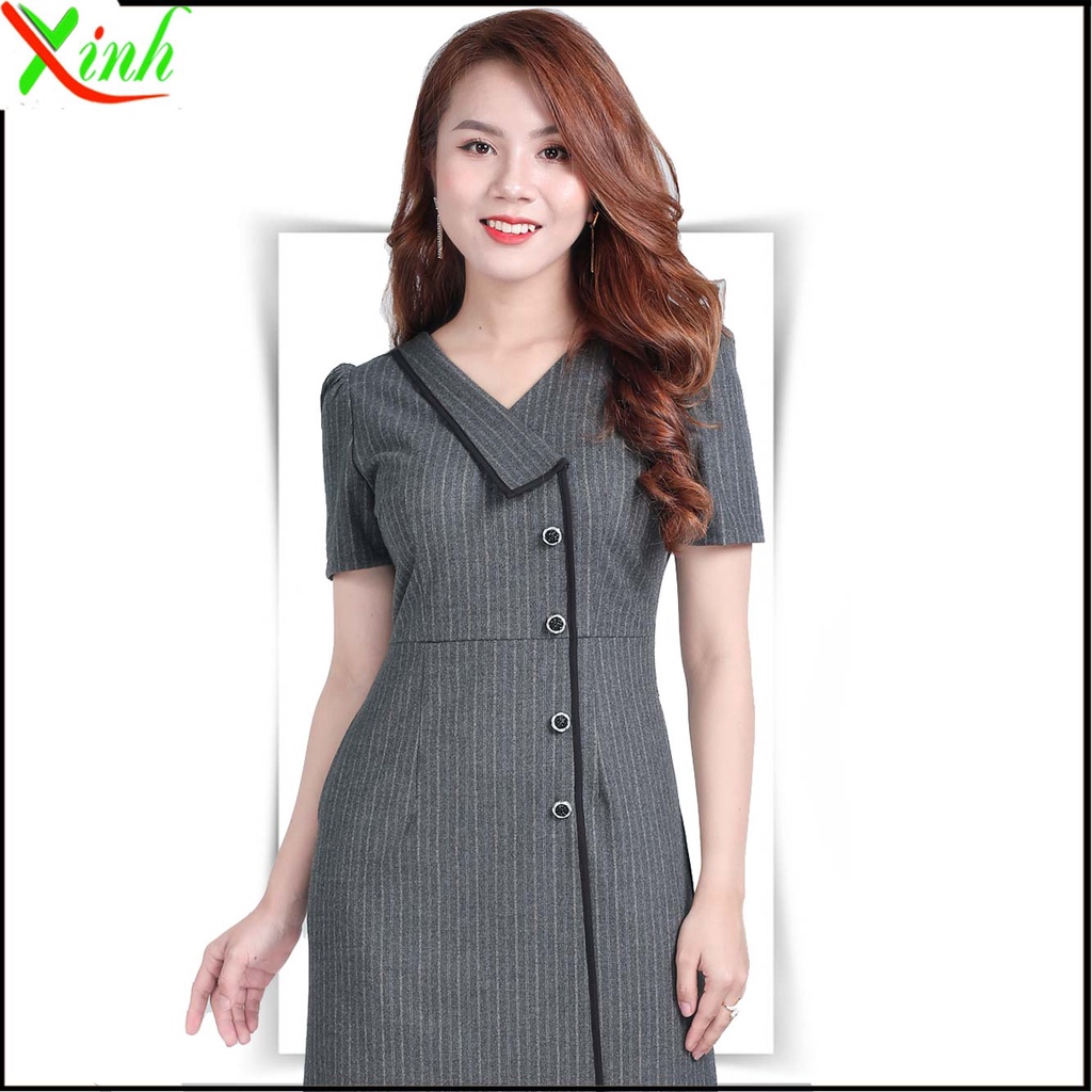 Đầm ám tây giả vest ThoiTrangXinh DL655