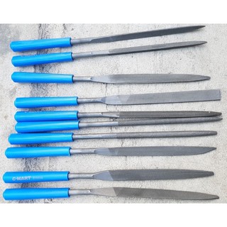 Bộ giũa 10 cây tròn dẹp tam giác bán nguyệt vuông thô mịn c-mart e0016