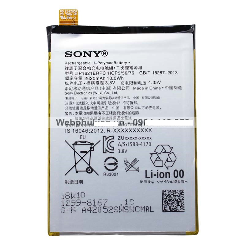 Pin Sony Xperia L1 G3312 (LIP1621ERPC) - 2620mAh ZIN BẢO HÀNH 3 THÁNG