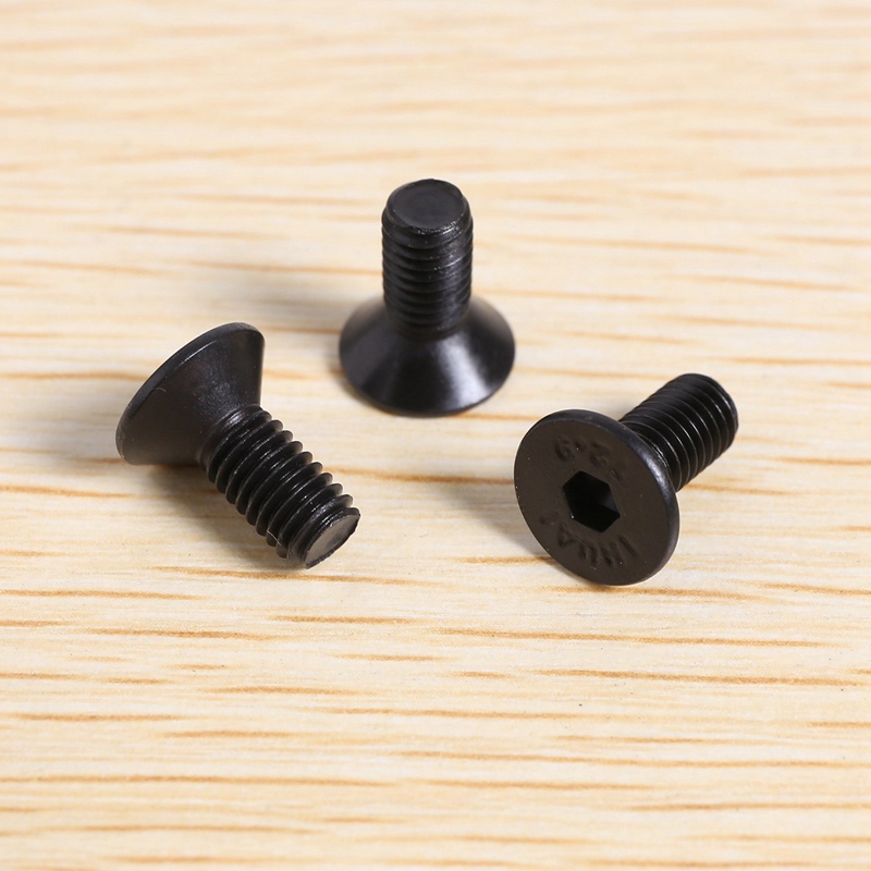 Set 8 Phụ Kiện Khóa Giày Đinh Ốc Bằng Thép Màu Đen Cho Shimano SPD