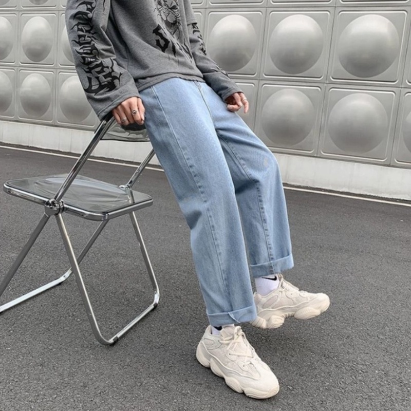 " RẺ VÔ ĐỊCH " Quần Jean nam, Quần Jeans baggy XANH SKY ống suông, rộng, hottrend 2022-XX MENS FASHION!