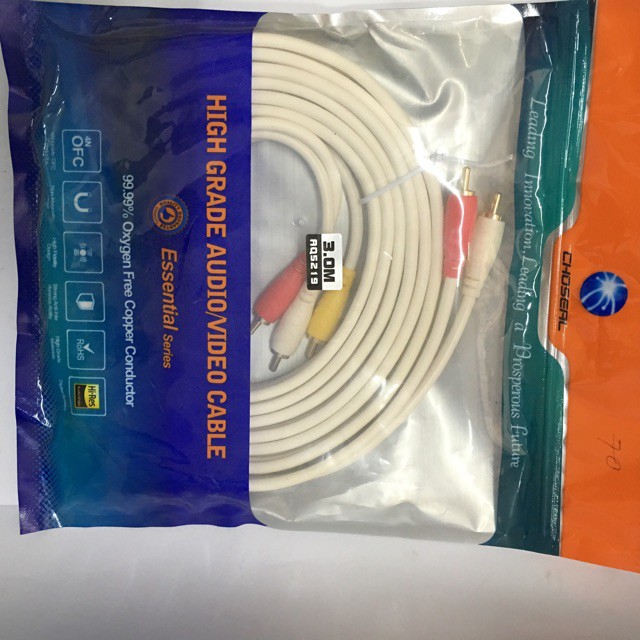 Dây loa CHOSEAL 6 đầu AV (3m)