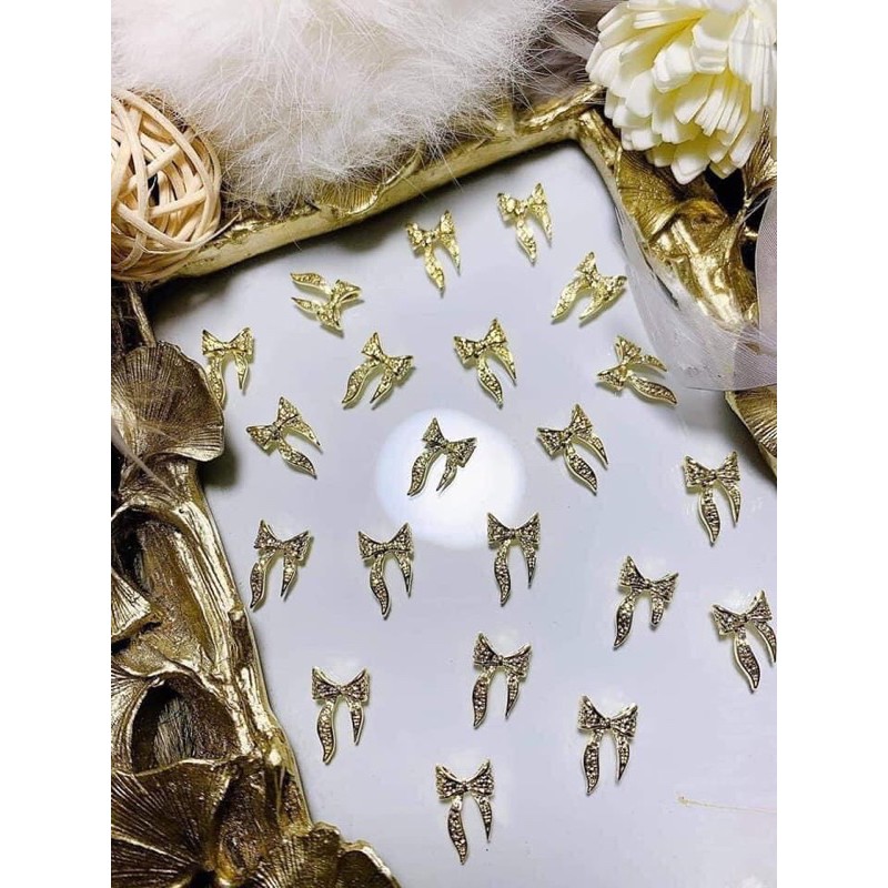 Phụ Kiện Nail - Set 54 charm trang trí móng cao cấp nhặt ngẫu nhiên charm