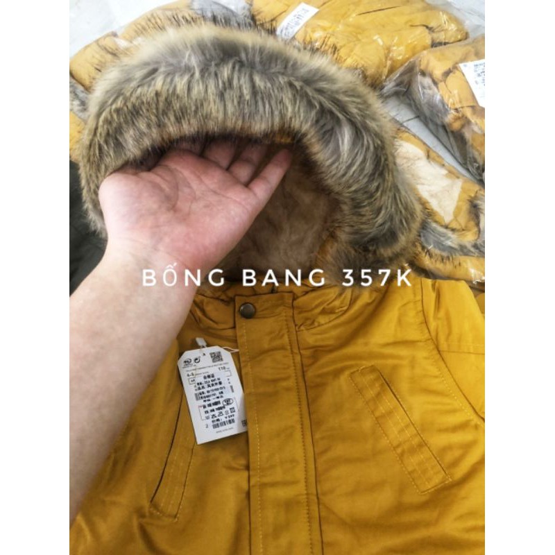 Áo PARKA Lót Lông cho bé hàng sẵn