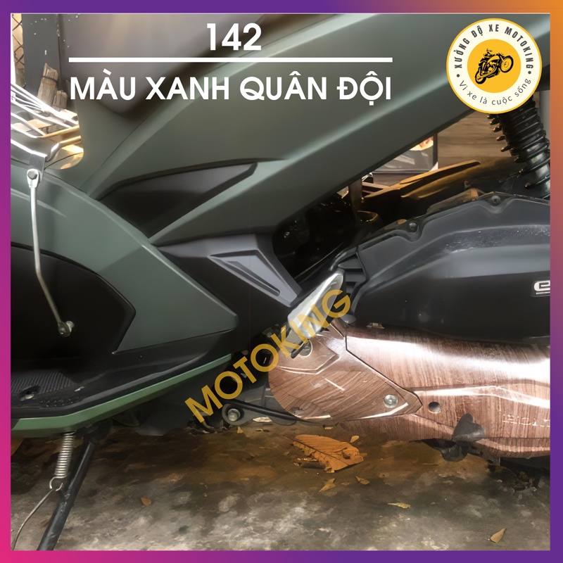 SƠN SAMURAI SƠN XỊT MÀU XANH QUÂN ĐỘI ARMY 142 CAO CẤP DÀNH CHO XE MÁY