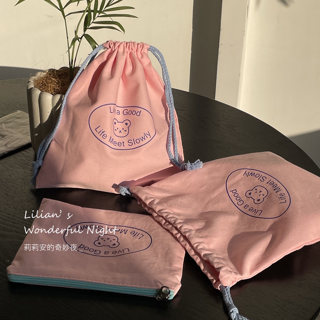 Mocha Túi Đựng Mỹ Phẩm Sức Chứa Lớn Phong Cách Hàn Quốc