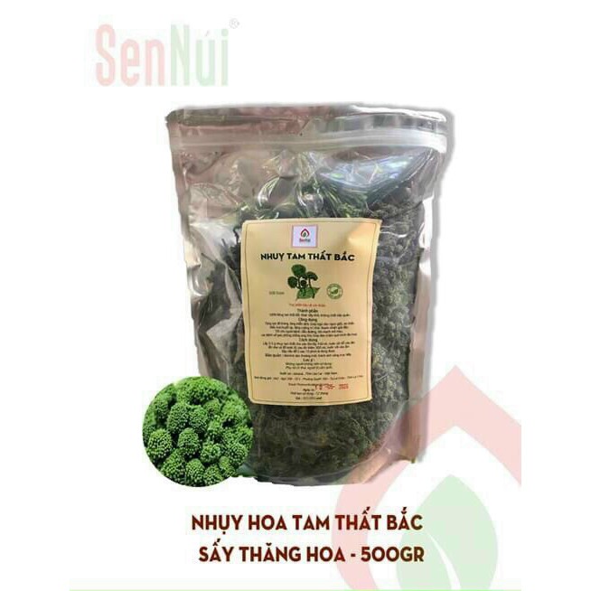 [Giảm 10% đơn 450K] (500gr) Nhụy hoa Tam Thất Lai Châu SEN NÚI (Loại 1, xanh, đẹp, ko cuống)