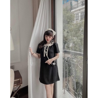 váy xuông cổ bèo
