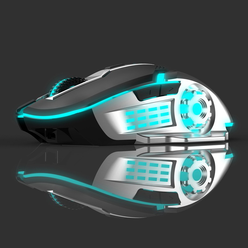 Chuột 6D Gaming R8 1636 thiết kế thuận cả 2 tay - DPI lên đến 3200 (Đen)