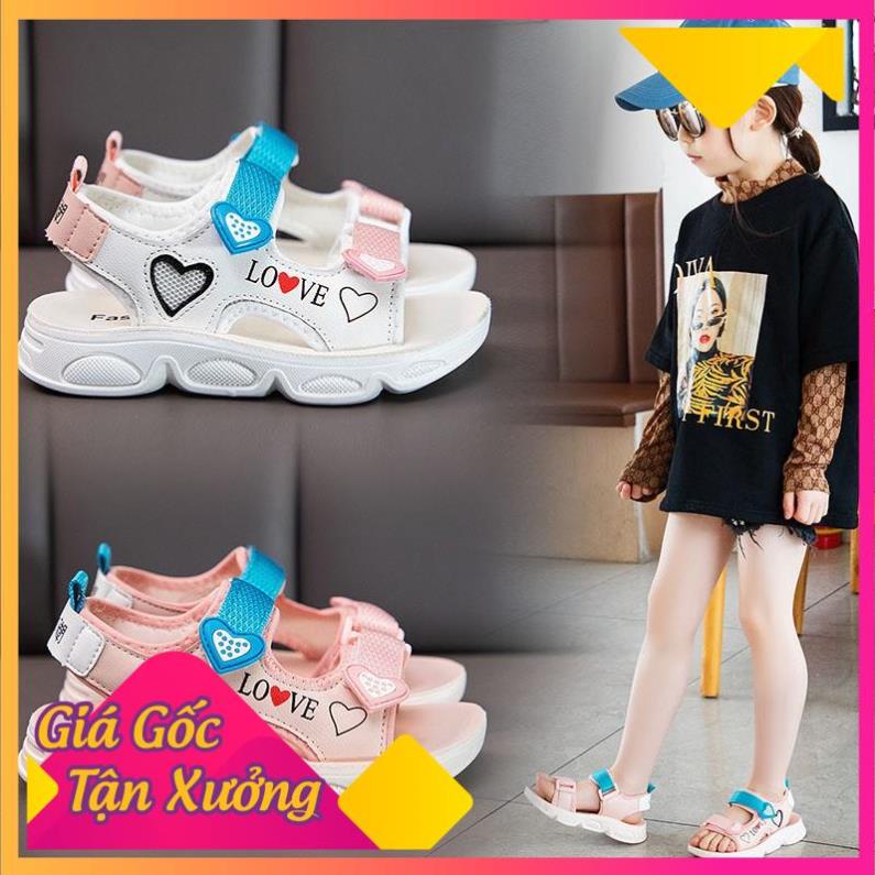 Sandal bé gái đi học, đi chơi, phong cách thời trang da mềm, êm chân, thoáng khí .