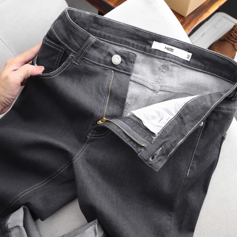 Quần jeans Nam MKRS xuất hàn siêu xịn. Gam màu indiogo Không Lỗi Mode