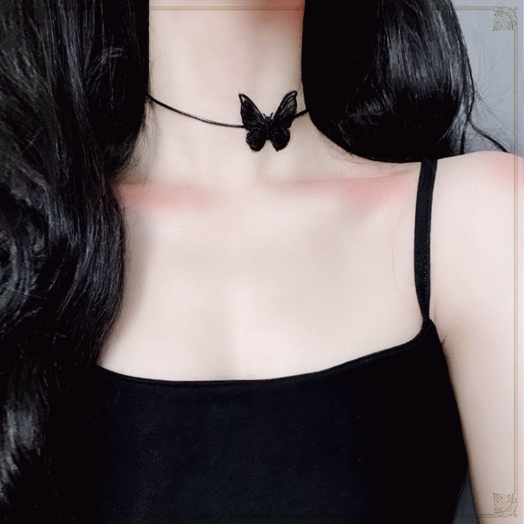 Vòng cổ hình buffterfly, choker dễ thương