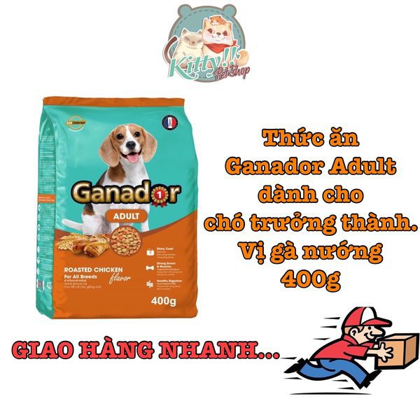 [Mới]Thức ăn cho chó trưởng thành Ganador vị gà nướng (Adult Roasted Chicken Flavor) gói 400g