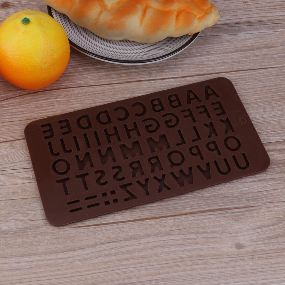 Khuôn đổ chocolate hình 26 chữ cái bằng silicon