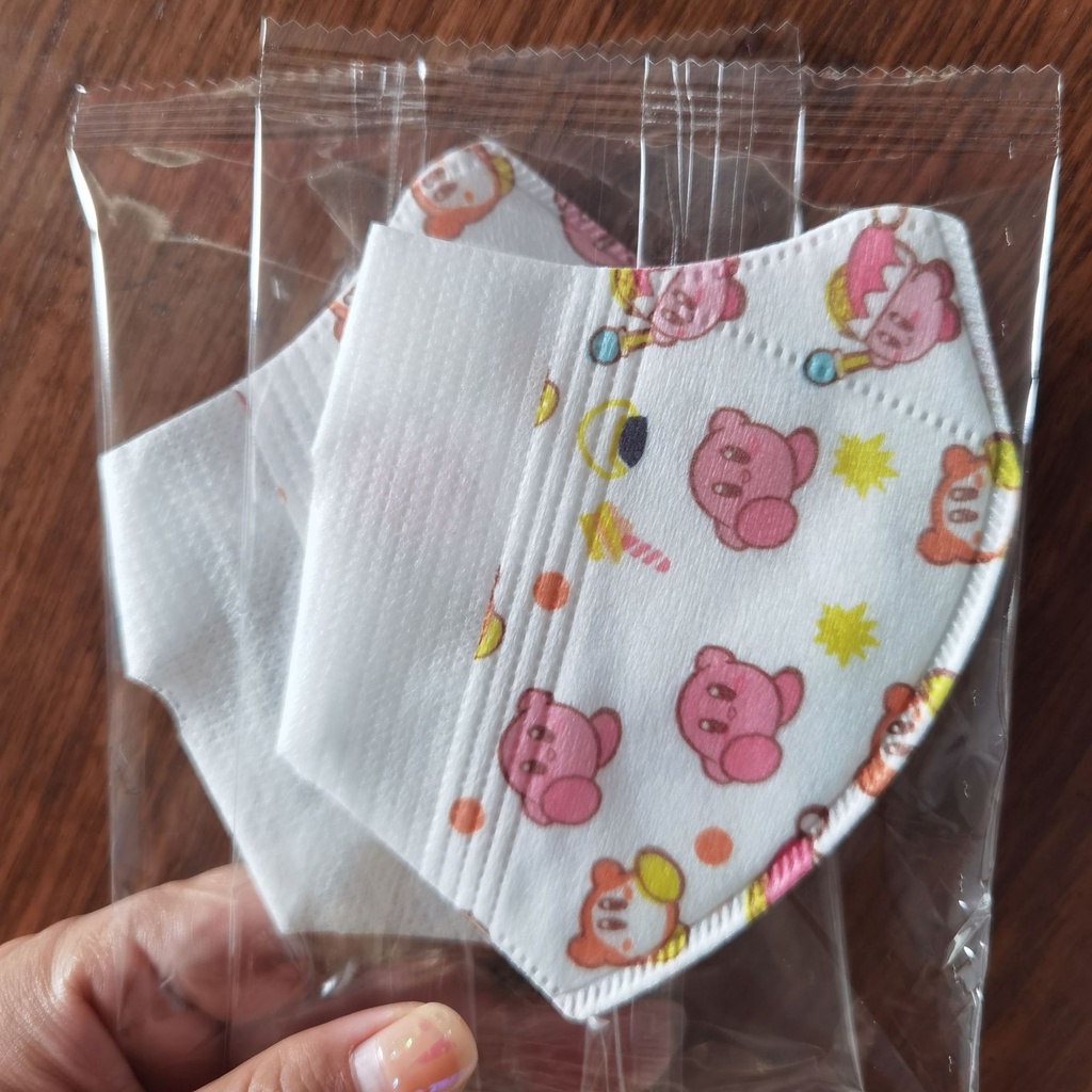 Set 5 khẩu trang trẻ em 3D cho bé họa tiết dễ thương cho bé từ 0-12 tuổi (được chọn mẫu)
