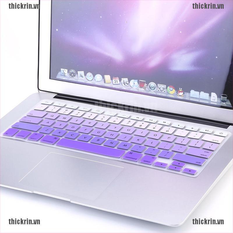 <Hot~new>Rainbow Silicone Keyboard Case Cover Skin Protector for iMac Macbook Pro 13" 15"