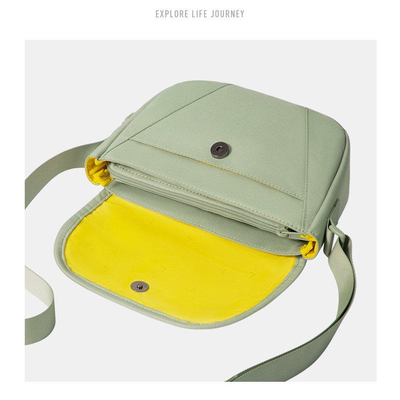 MAH YOUNG Túi đeo Thiết kế nguyên bản Túi đeo chéo giải trí dòng xanh sương rồng