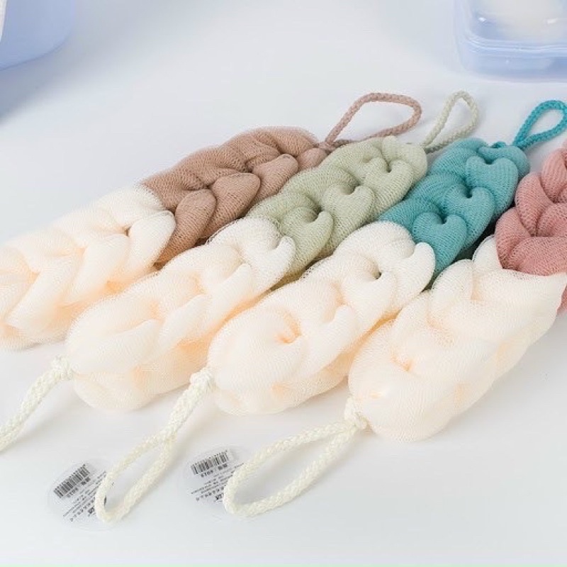 Bông Tắm Lưới Dài Tạo Bọt Cọ Lưng