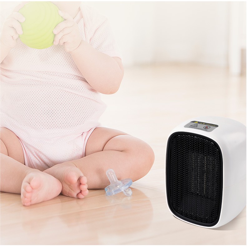 Máy Sưởi Ấm Mini Xách Tay Hoặc Để Bàn Đa Năng Công Suất 500W Dùng Cho Gia Đình Hoặc Văn Phòng Nhỏ