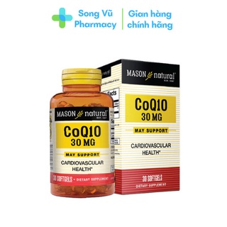 CoQ10 30mg Mason - Tăng cường sức khoẻ tim mạch (Hộp 30 viên)
