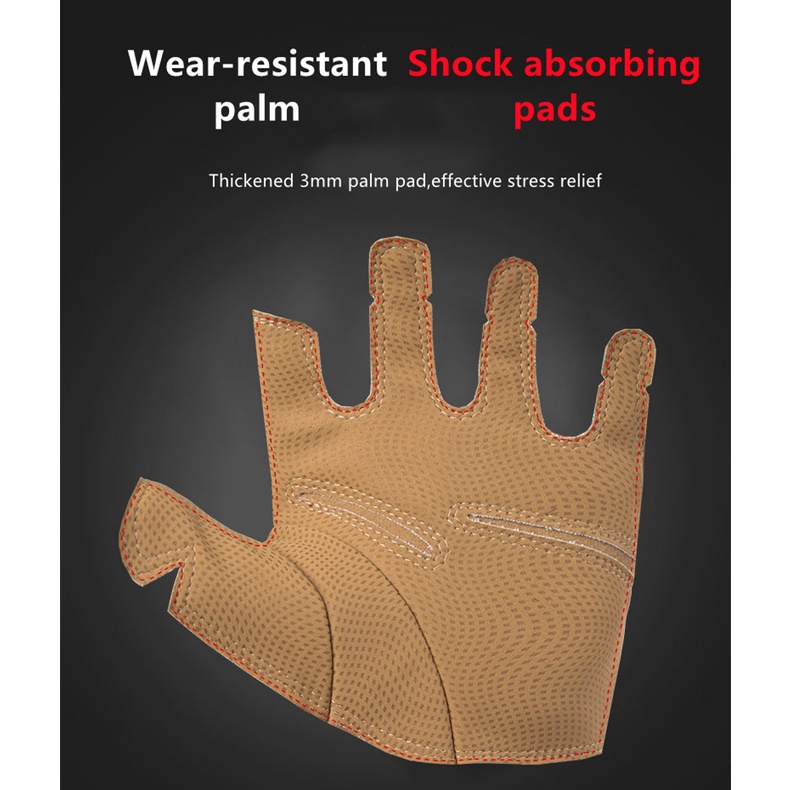 J.o.y Găng Tay Lái Xe Mô Tô Hở Ngón Chất Lượng Cao #057