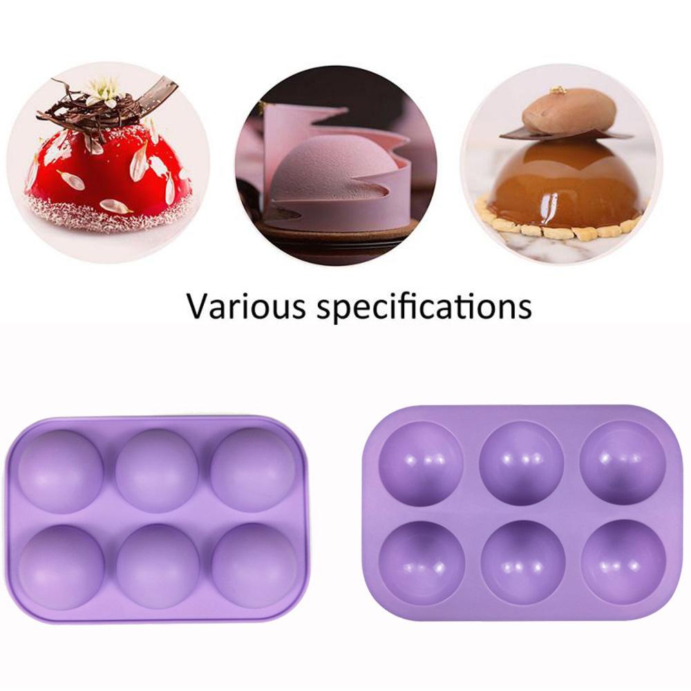 Khuôn Silicone Làm Bánh Thủ Công Hình Bán Cầu