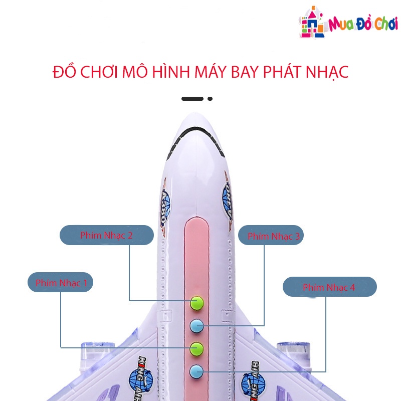 Đồ Chơi Máy Bay Phát Nhạc Dành Cho Các Bé ( Loại To )