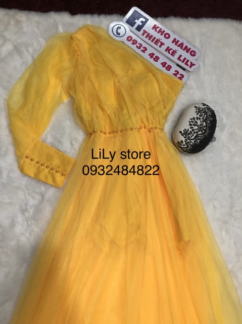 ( VIDEO &amp; ẢNH THẬT 10000%) ĐẦM MAXI LỆCH VAI ĐÍNH NGỌC EO