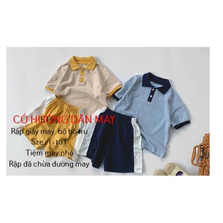 RT94_Rập giấy may bộ bổ trụ bé trai form VAI TRỄ