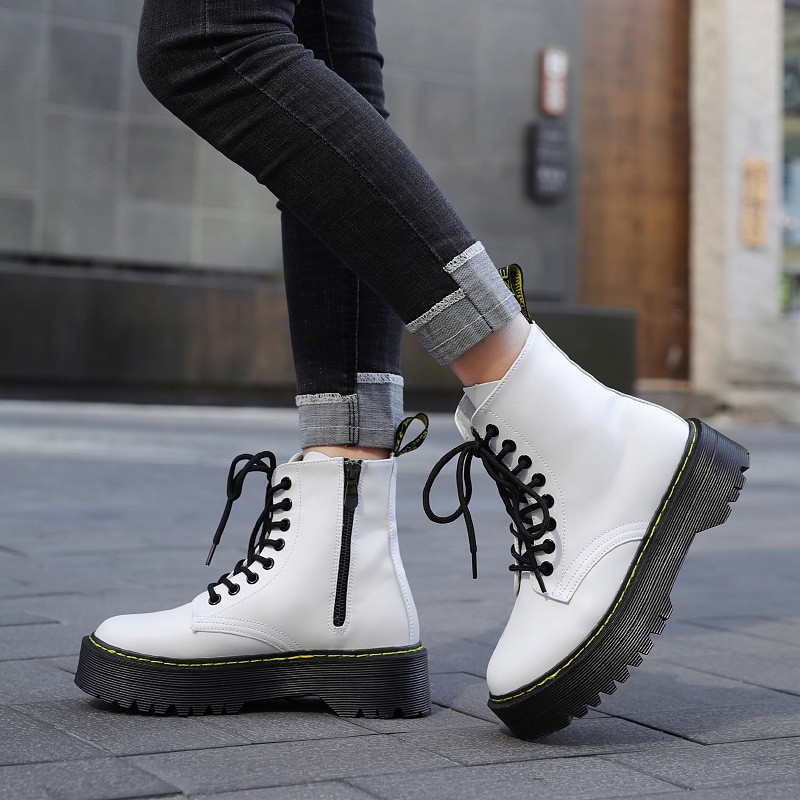 DR. MARTENS Giày Thể Thao Cổ Cao Thời Trang Dành Cho Nữ