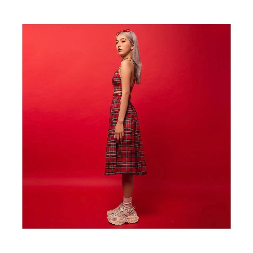 Váy Caro Đỏ TARTAN - Caro Skirt SE / Red - TIẾT KIỆM 𝟔𝟗𝐤 khi mua combo 3 sản phẩm !!