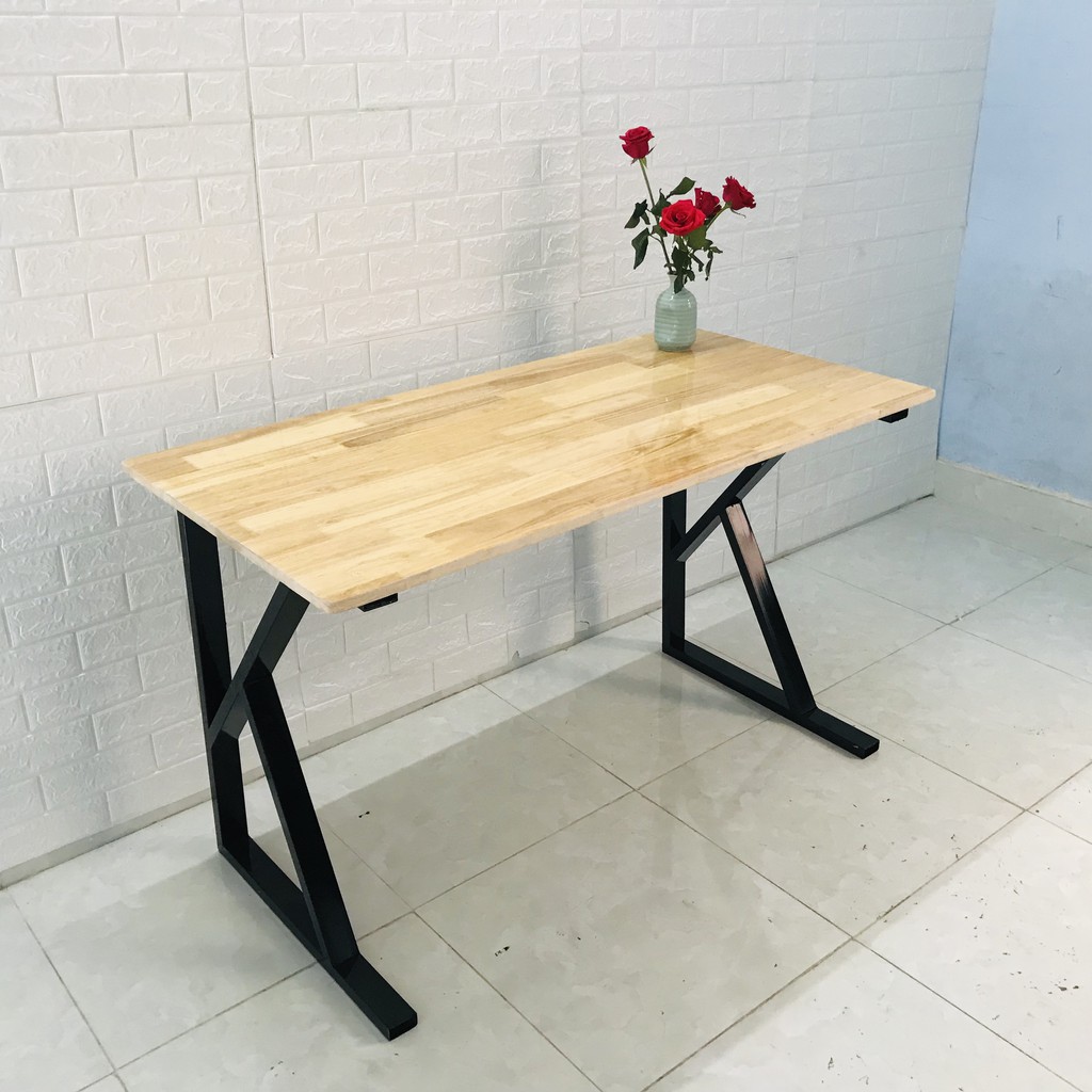 Bàn làm việc HIỆN ĐẠI U, K, X, Z KÍCH THƯỚC 60X120X75CM MẶT GỖ CAO SU | BigBuy360 - bigbuy360.vn